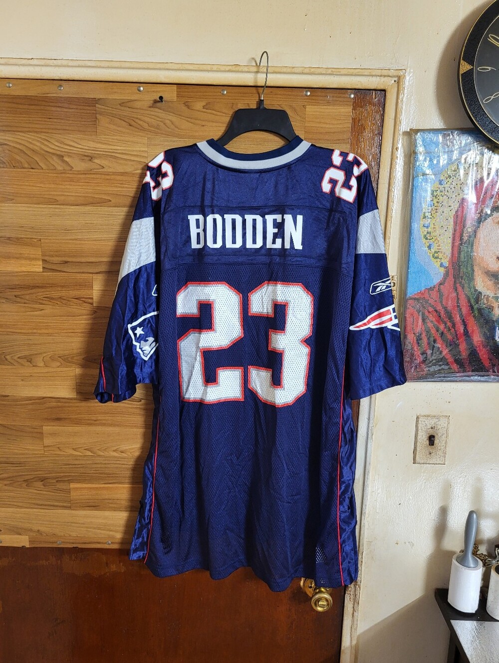 vintage Reebok Leigh Bodden New England Patriots Authentic jersey #23 Bodden 2XL